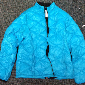 Justice Girls Baby Blue Down Puffer Size 20 Reg.